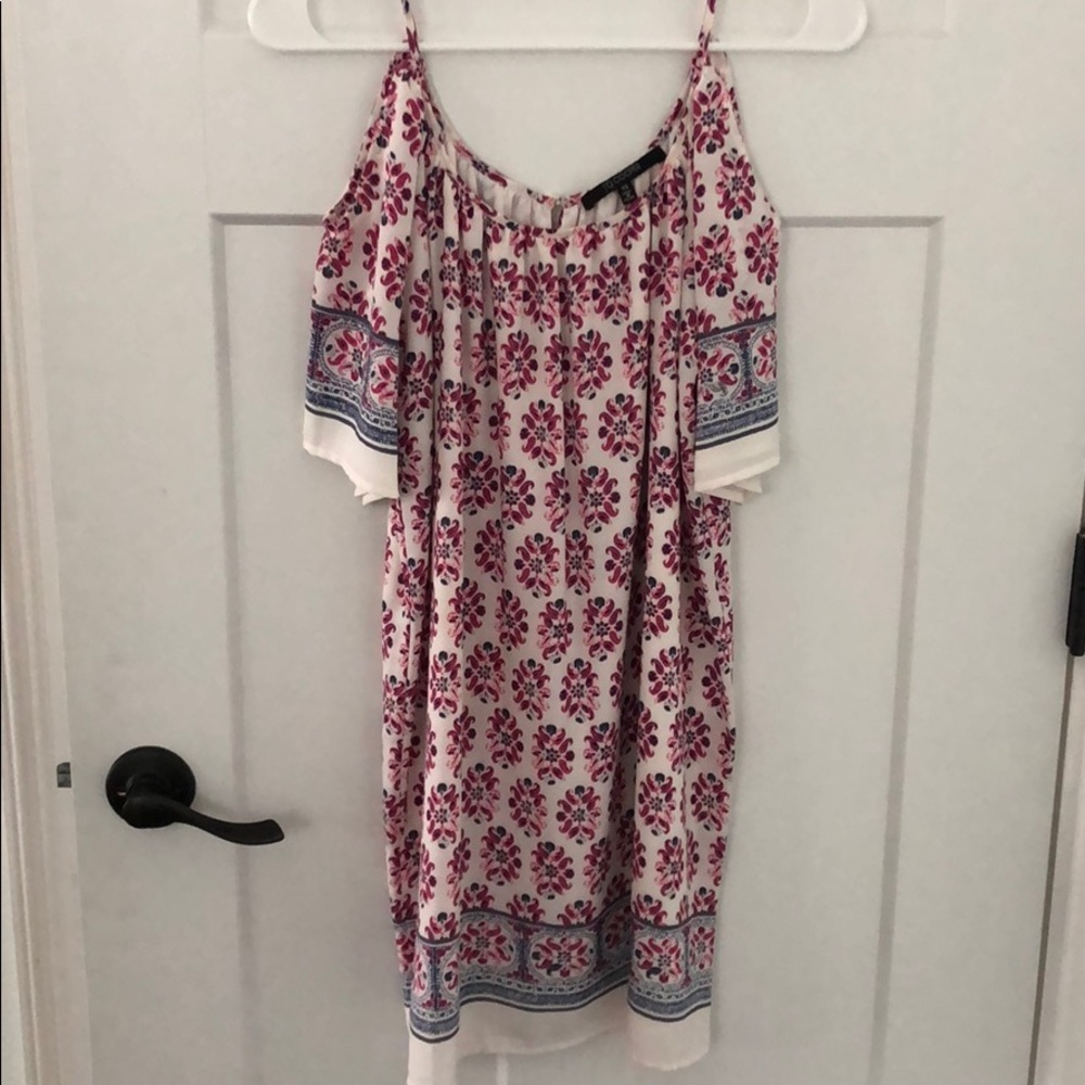 Cold shoulder floral dress